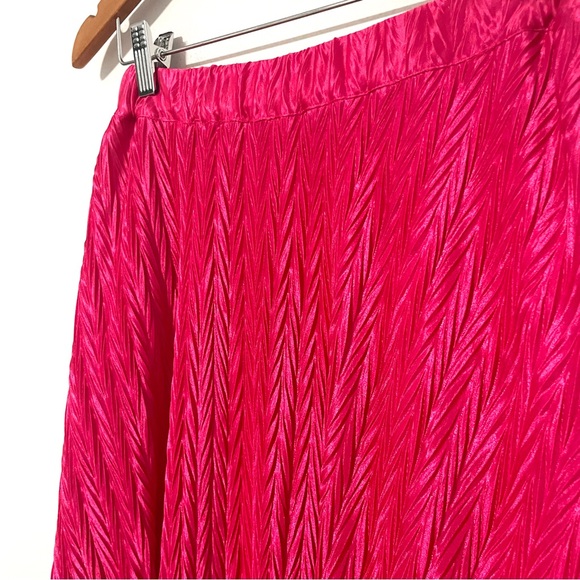 Anthropologie x Maeve • pleated shine women's midi skirt sz S - Picture 7 of 9